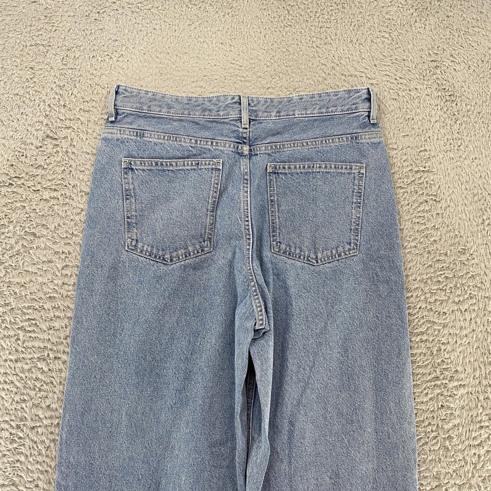 COS Barrel Jeans Womens 27 Light Wash Blue High Rise Ankle Denim Relaxed - Picture 10 of 13